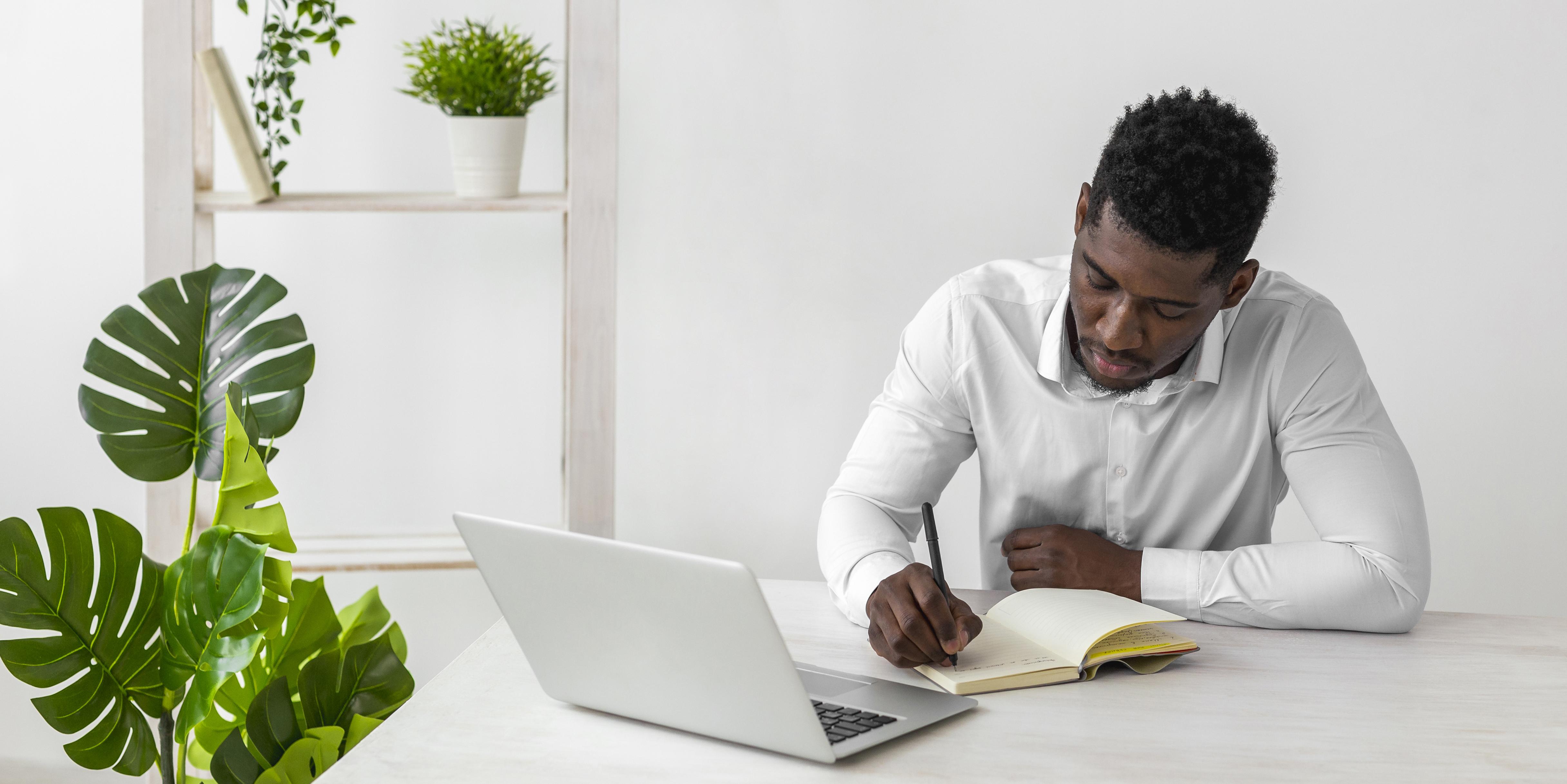 african american man front view
